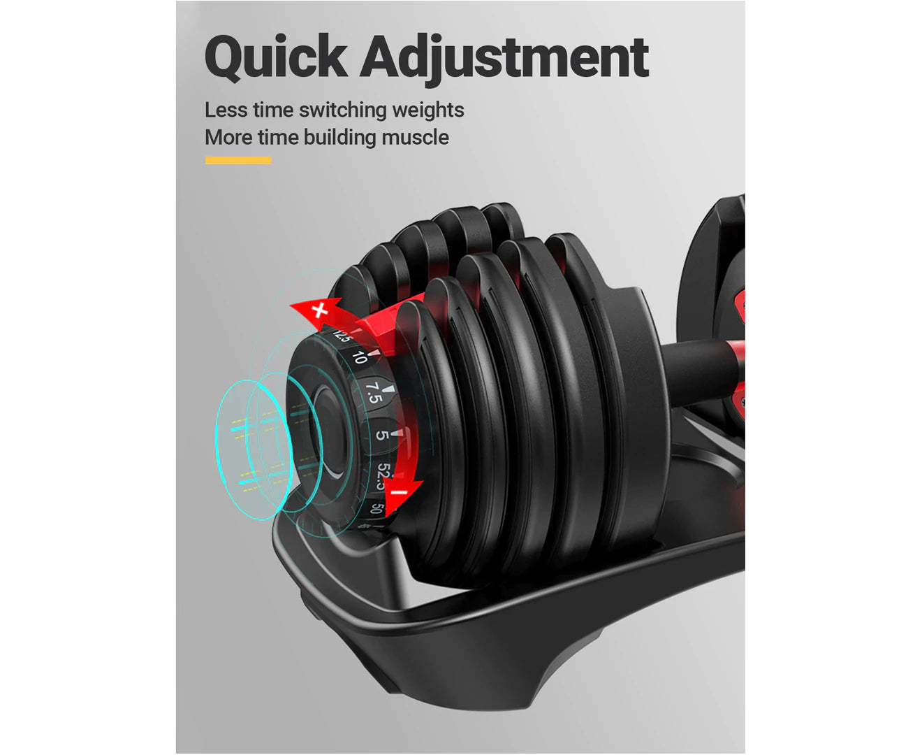 48kg Adjustable Dumbbells Dumbbell Set! 2 x 24kg