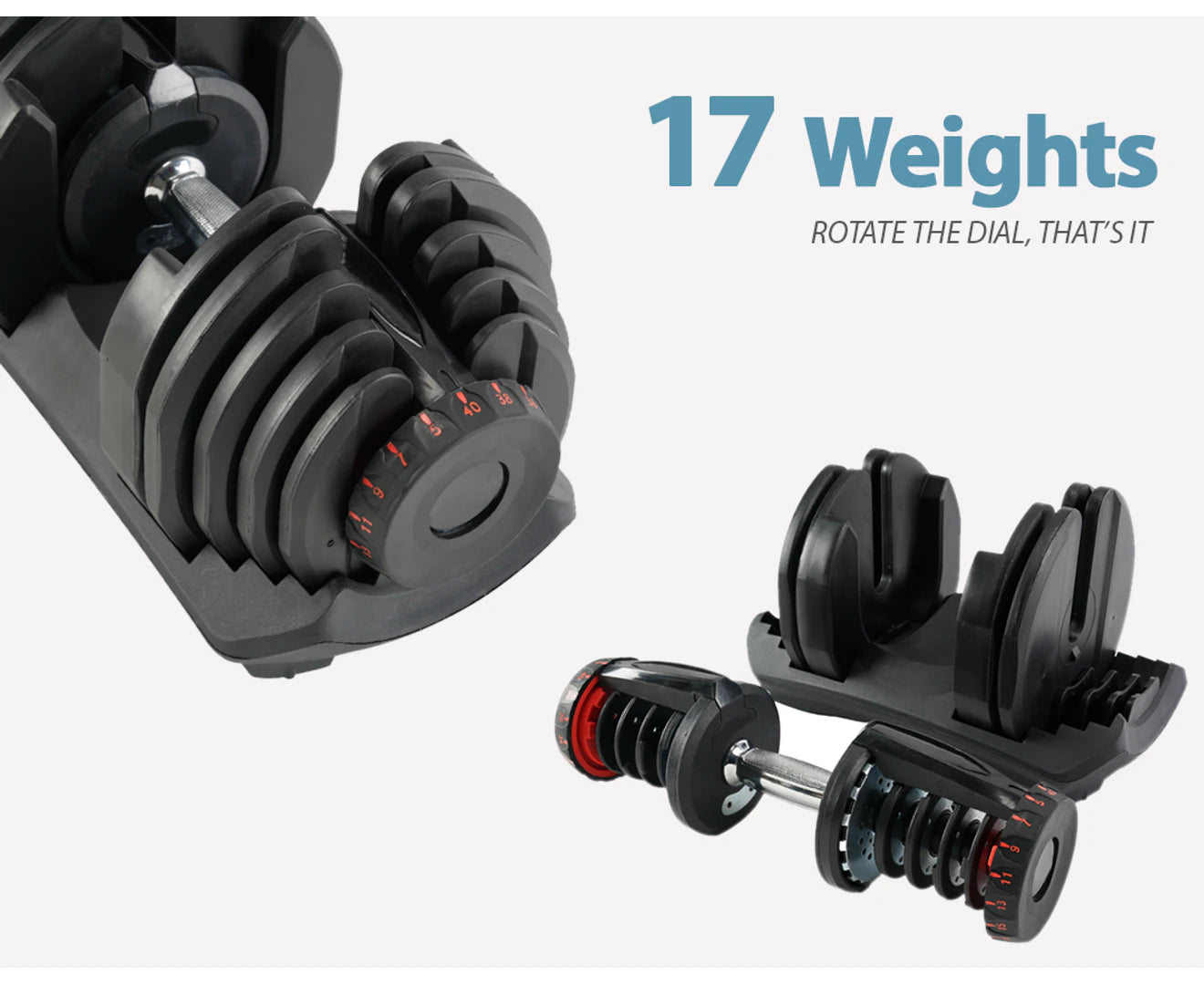 80kg Adjustable Dumbbells Set! 2 x 40kg