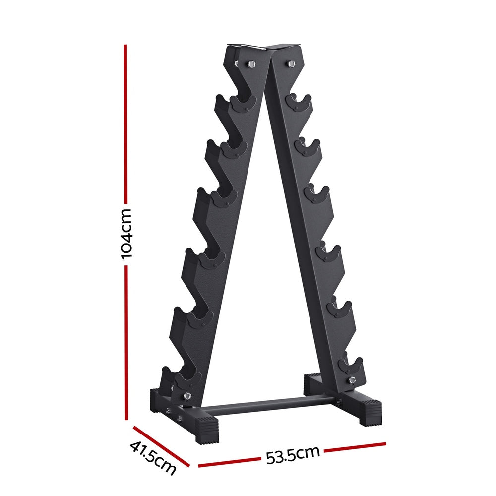 6-Tier Dumbbell Rack A- frame -FREE POSTAGE