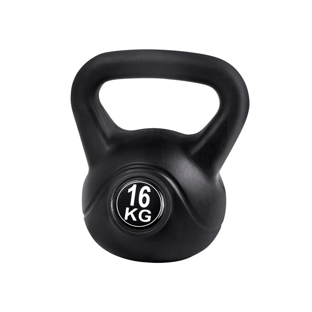 16kg Kettlebell Set Weight Lifting Bench Dumbbells Kettle Bell Gym Home - FREE POSTAGE