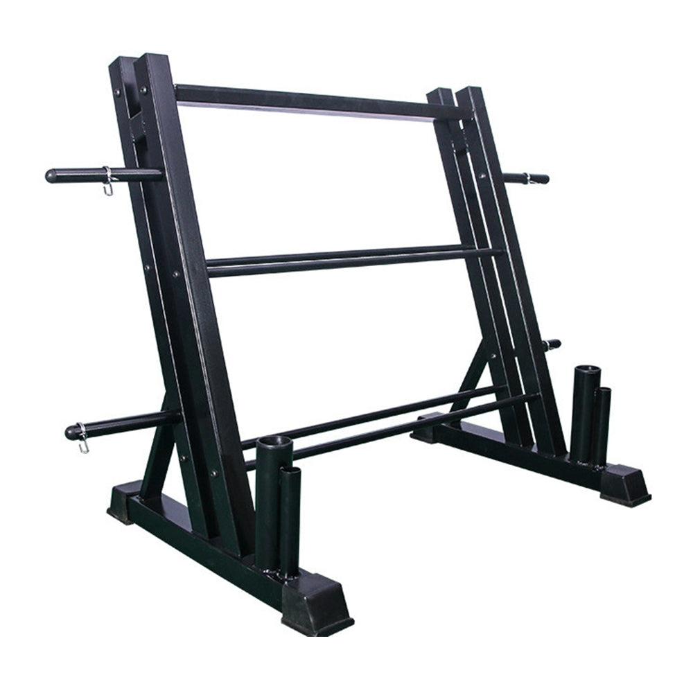 3-Tier Weights and Barbell Storage Rack Barbell Dumbbell Kettlebell Weight Plate - FREE POSTAGE