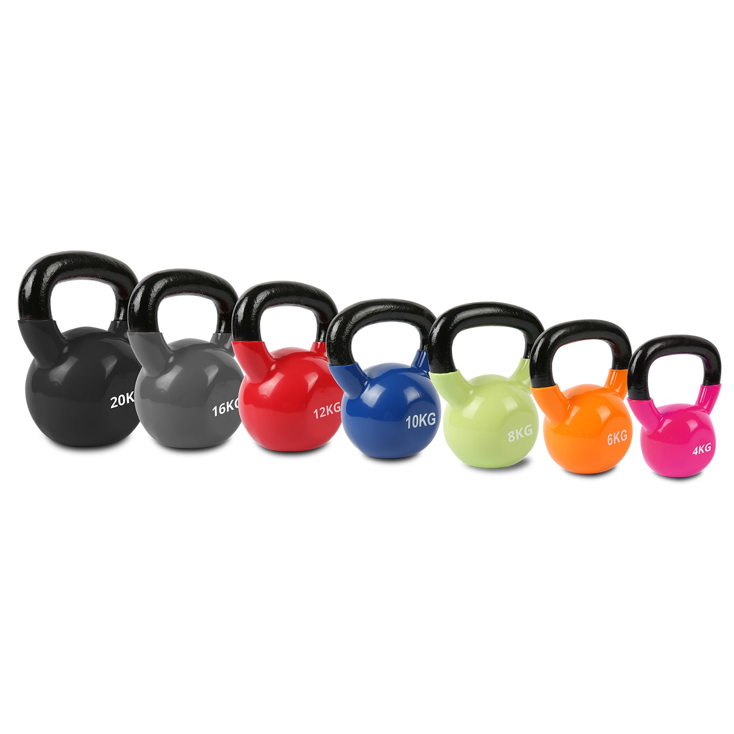 CORTEX 4kg-20kg Kettlebell Set Vinyl - FREE POSTAGE