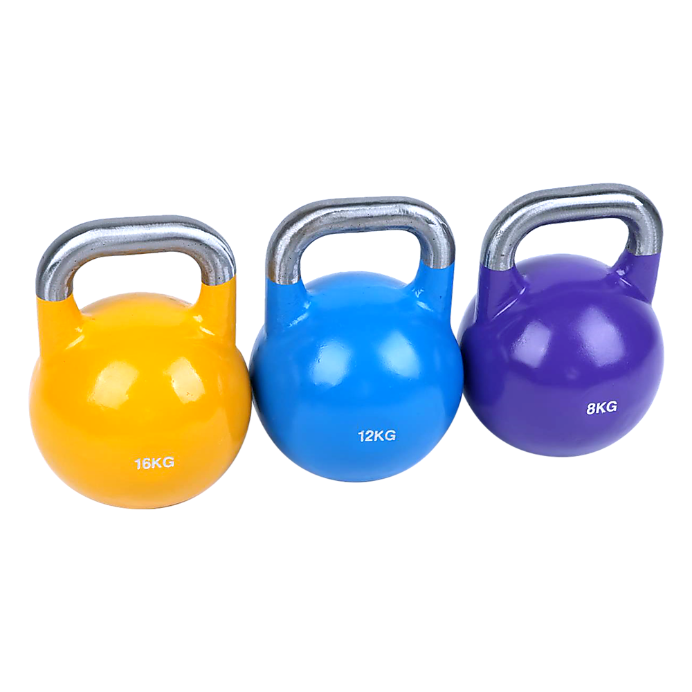 8KG, 12KG, 16KG Pro-Grade Steel KettleBell Set - FREE POSTAGE