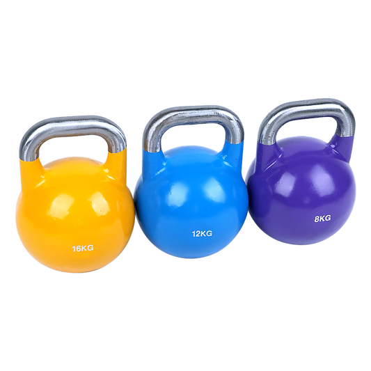 8KG, 12KG, 16KG Pro-Grade Steel KettleBell Set - FREE POSTAGE