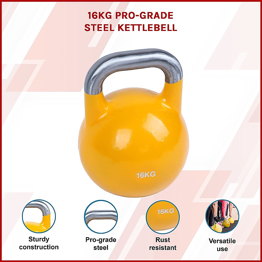 16KG Pro-Grade Steel KettleBell - FREE POSTAGE