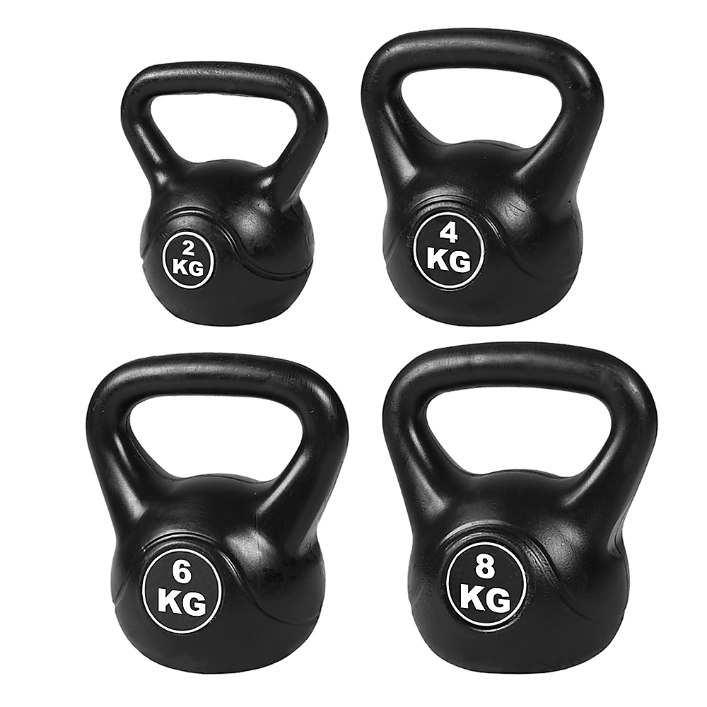 4pcs Exercise Kettle Bell Weight Set 20KG - FREE POSTAGE