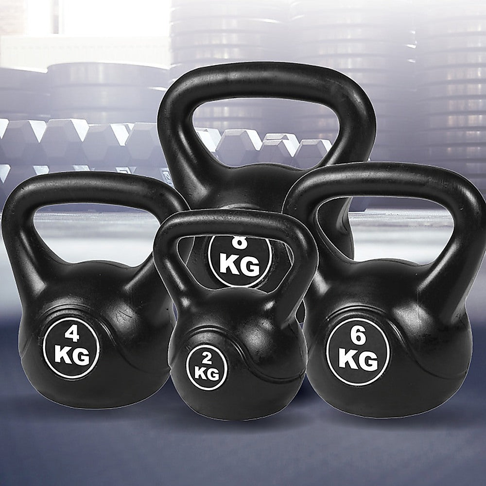 4pcs Exercise Kettle Bell Weight Set 20KG - FREE POSTAGE