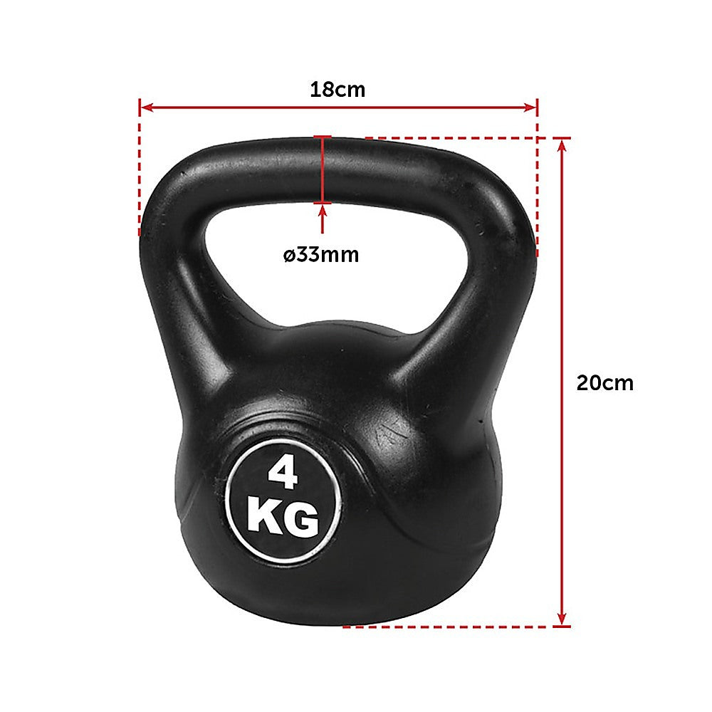 4pcs Exercise Kettle Bell Weight Set 20KG - FREE POSTAGE