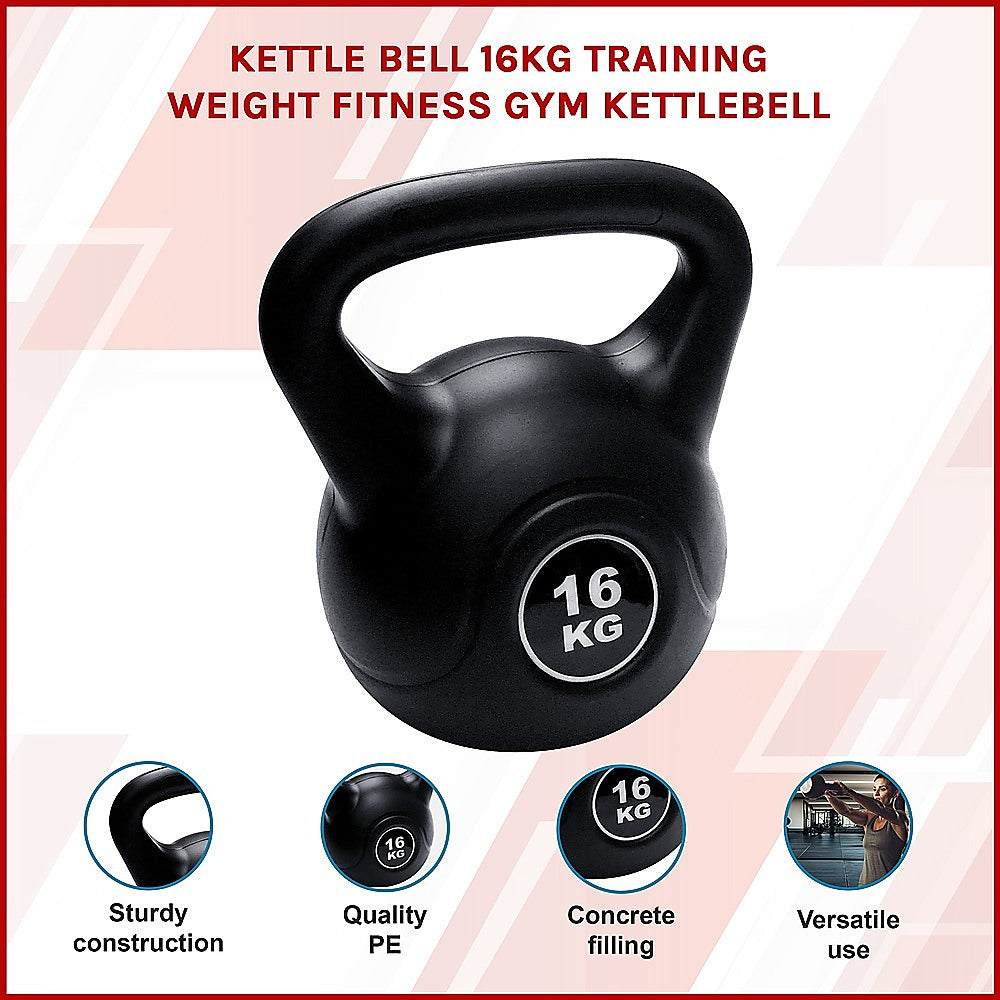 Kettle Bell 16KG Training Weight Fitness Gym Kettlebell - FREE POSTAGE