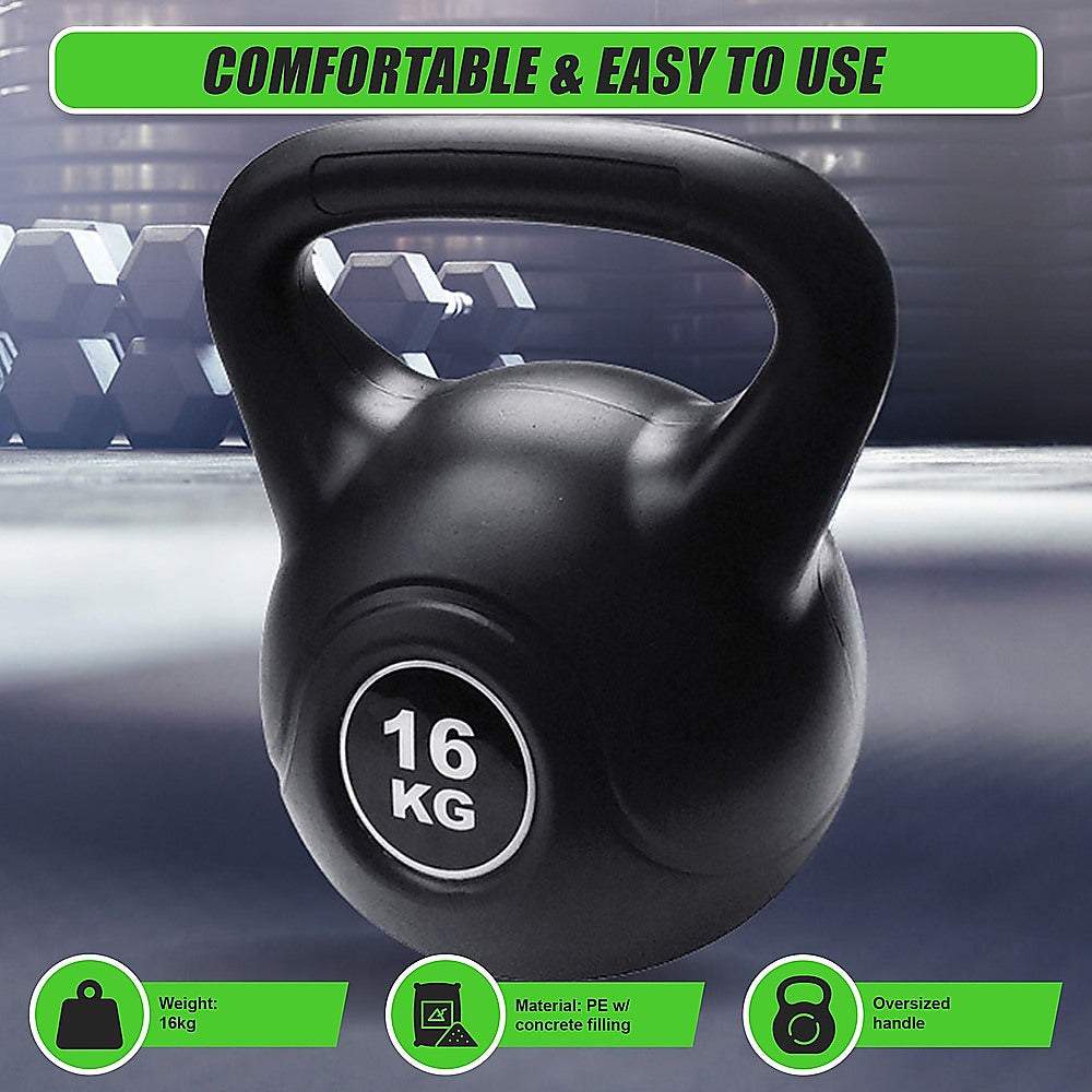 Kettle Bell 16KG Training Weight Fitness Gym Kettlebell - FREE POSTAGE