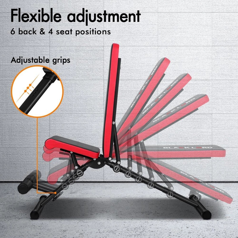 Premium Adjustable Gym Bench -  Incline Decline Press Gym