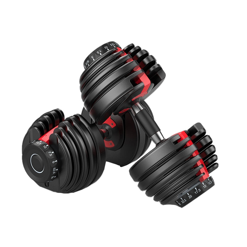 48kg Adjustable Dumbbells Dumbbell Set! 2 x 24kg