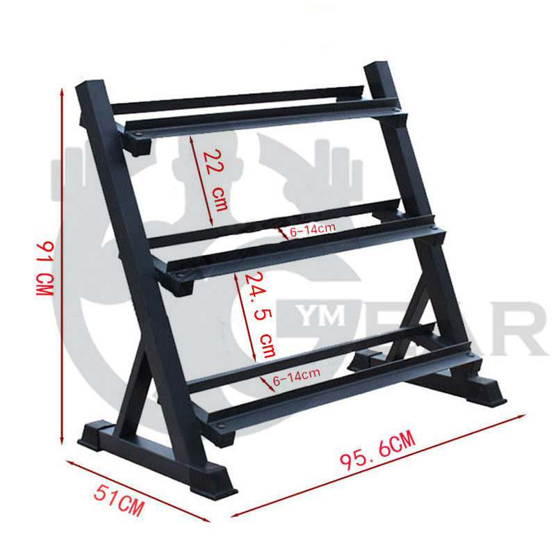 Hex Dumbbell set with RACK